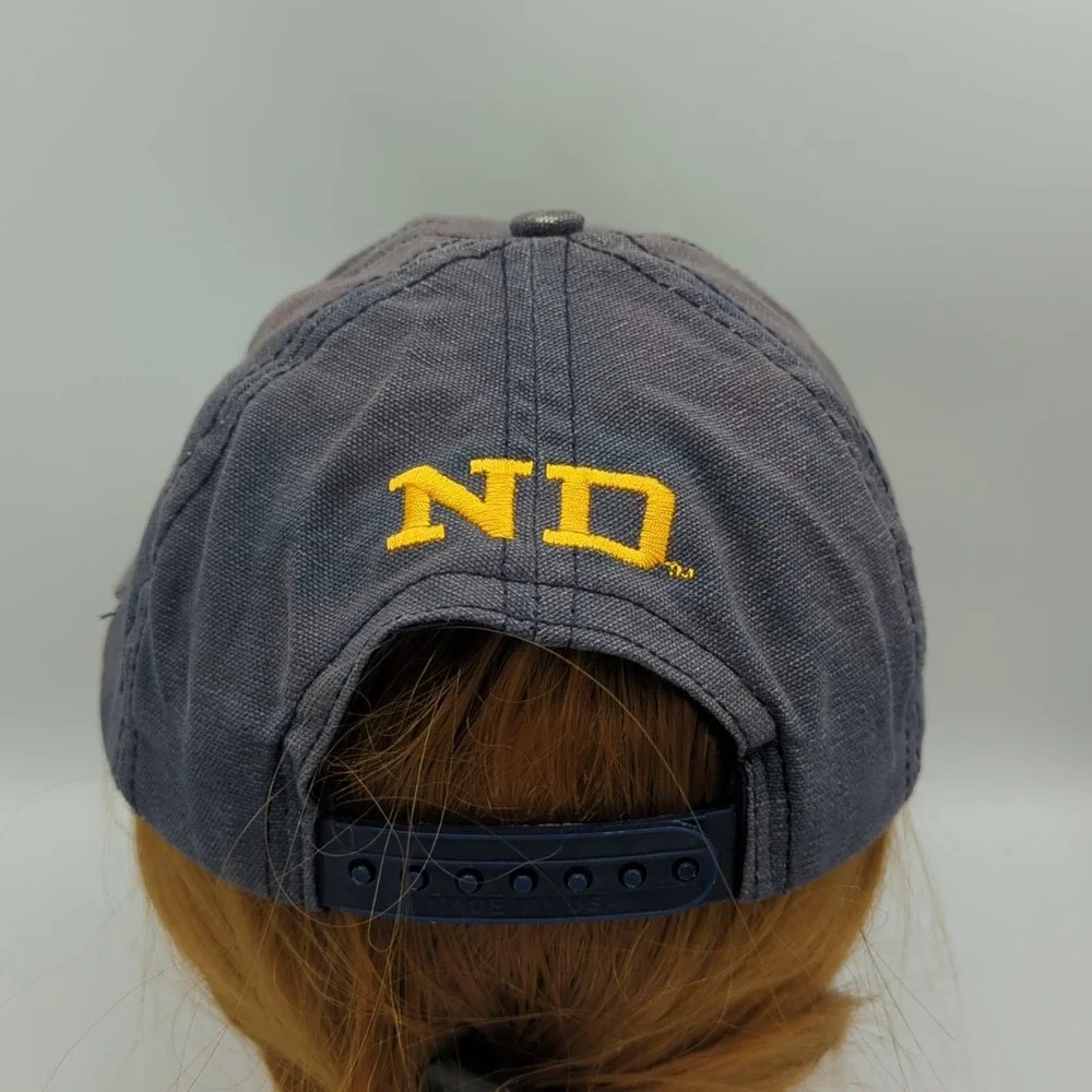 Vintage Notre Dame Irish Sports Specialties 90s Snapback Hat Cap USA Made Faded
